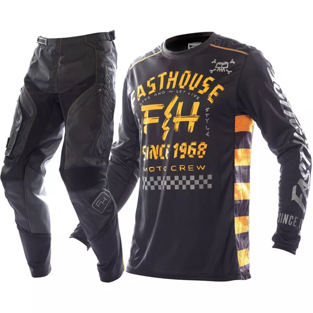 Fasthouse Offroad Motocross Racing Gear Set Jersey/Pants Combo MX Racing Kit