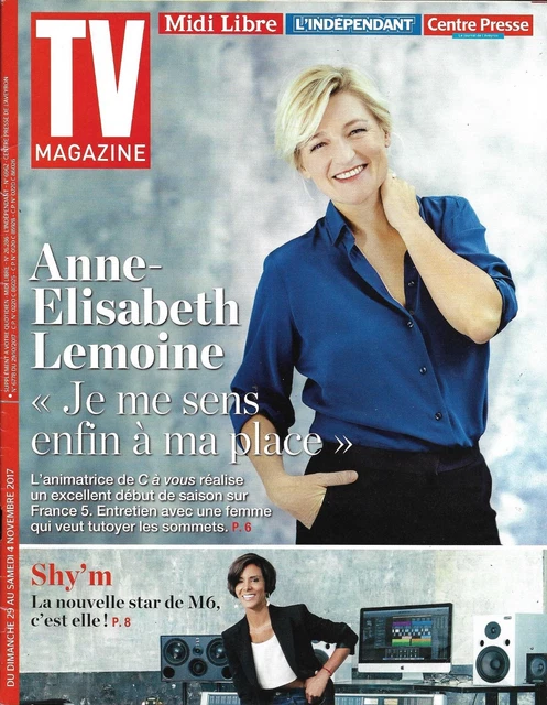 TV MAGAZINE N°22774 29/10/2017 A-E Lemoine/ Shy'm/ Eméyé/ Broadchurch ...