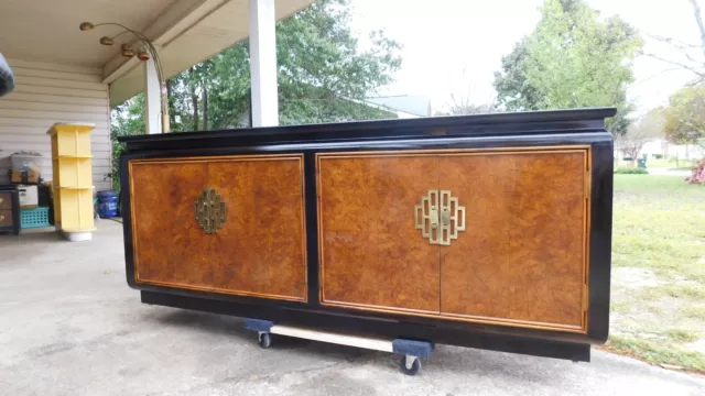 Vintage Century Furniture Chin Hua Burled Sideboard/ Credenza By Raymond Sobota