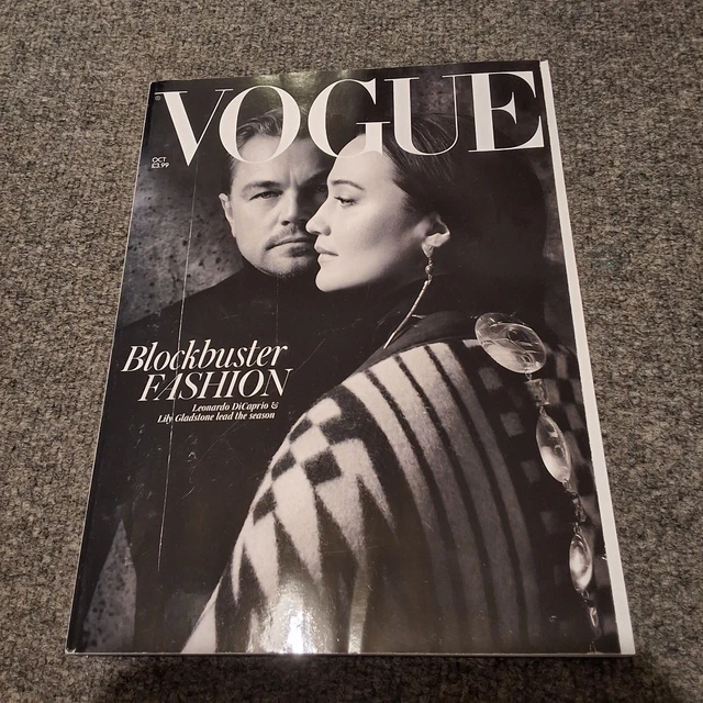 VOGUE MAGAZINE BRITISH UK OCTOBER 2023 Leonardo DiCaprio and Lily