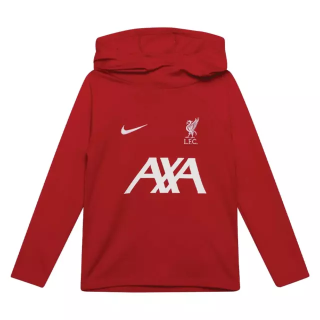 Felpa con cappuccio calcio per bambini Liverpool (taglia 7-8y) Nike Academy Pro - Nuova