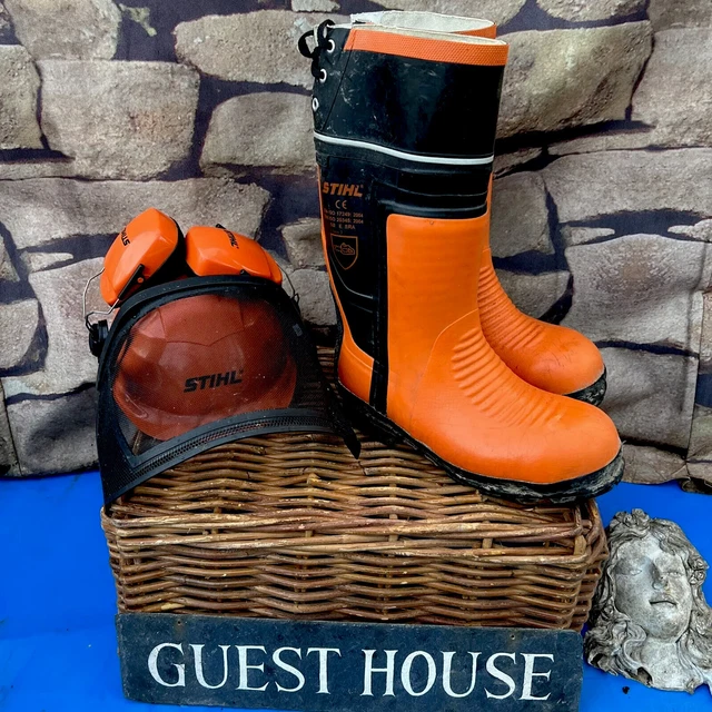 stihl special rubber chainsaw boots
