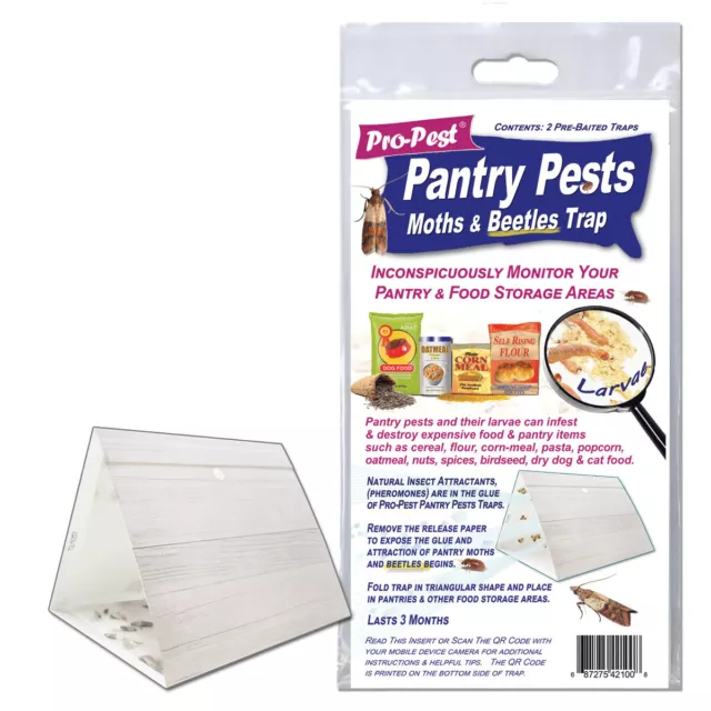 Pantry Moth and Beetle Trap For Indian Meal Moths and Cigarette Beetles 2 Traps