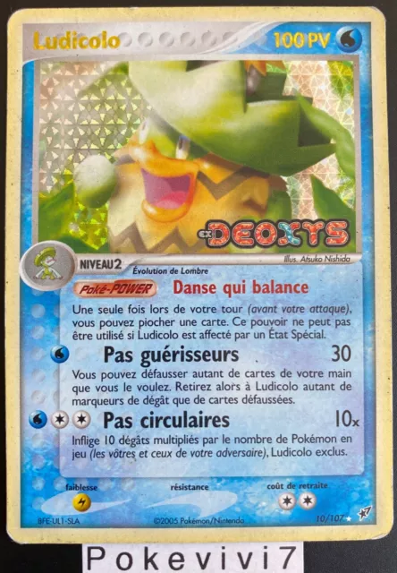 Pokemon Cards GAME 10/107 Holo REVERSE Block EX Deoxys FR