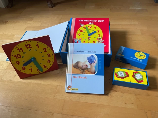 Die Uhrzeit - ein tolles Lernset mit Spiel und Spaß von Prescolaris zu verkaufen