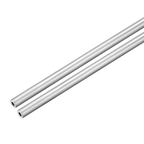 2Pcs 6063 Seamless Aluminum Round Straight Tubing Tube 1 Feet Length