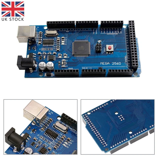 ARDUINO MEGA 2560 R3 ATMega2560-16AU CH340G Compatible Boards ATMEGA ...