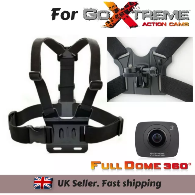 Body Chest Strap Harness Mount Holder for GoXtreme Full Dome 360 Action Camera