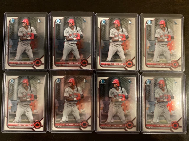 (8) 2022 Bowman Chrome 1st Prospects #BCP-50 Elly De La Cruz (RC) - Lot - 💎⚾️🔥