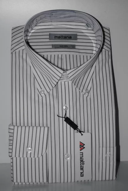 Camicia Classica Uomo Taglio Sportivo Misura Collo 39 Cotone100%Stiratura Easy