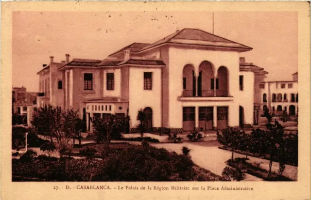 CPA AK MAROC CASABLANCA - The Palace of the Military Region (280605)