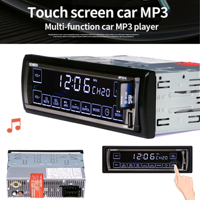 Car 1DIN Radio Stereo MP3 Player Digital w/Bluetooth Audio USB/SD/FM/WMA/MP3/WAV