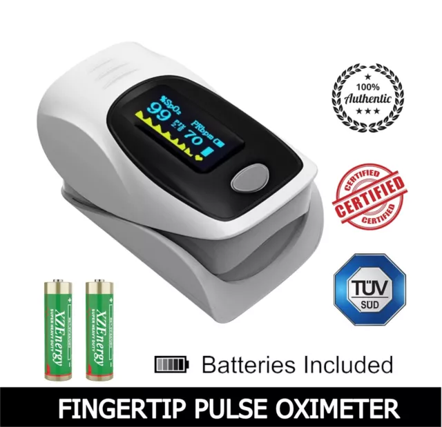 👍Official iMDK👍Fingertip Pulse Oximeter SpO2 Blood Oxygen Heartbeat Monitor