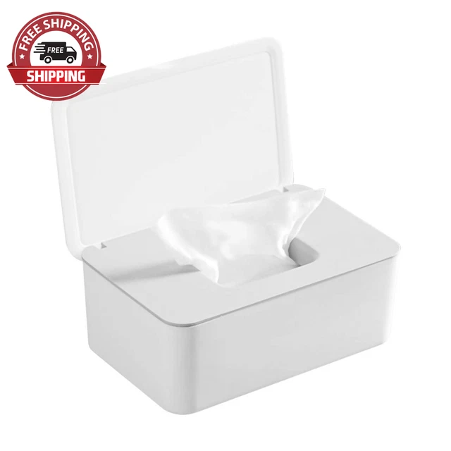 Baby Wipes Dispenser, Baby Wipes Case Holder Keeps Diaper Wipes Fresh Non-Slip W