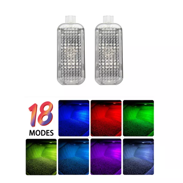 2 Stück RGB LED Sitzleuchte Fußraumleuchte für Audi A4 A6 A8 TT 4B0947415A