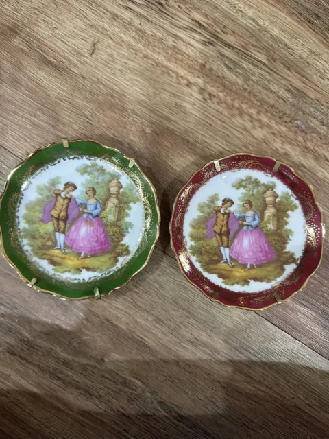 Vintage Limoges Miniature Plate Set French Collection