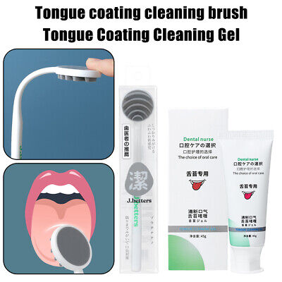 Nuevo gel de limpieza de lengua con raspador de lengua cepillo aliento fresco herramienta de limpieza oral
