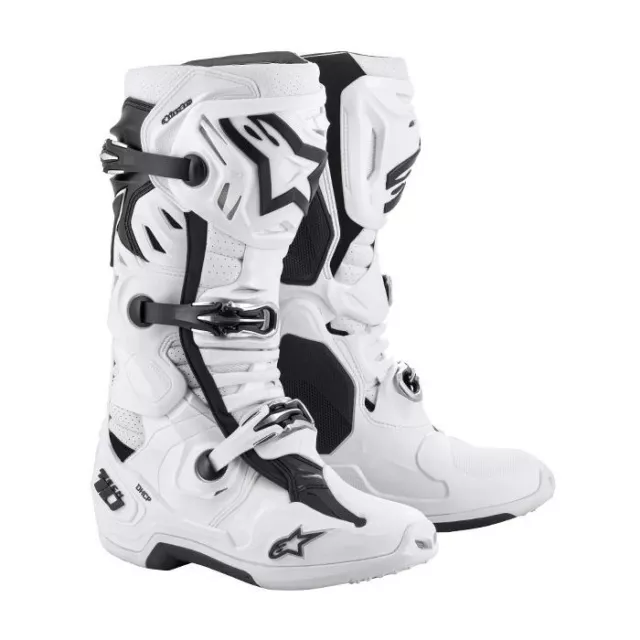 Alpinestars Tech 10 Supervented Motocross  Boots White Adults