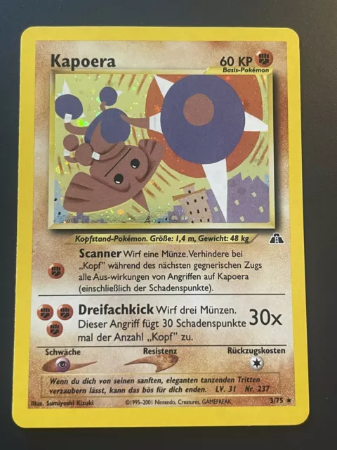 Pokemon Karte/card - Hitmontop Kapoera 3/75 - Neo Swirl - Near Mint