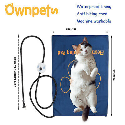 Pet Heating Pad Electric Blanket Waterproof Mat Warmer Washable Portable Dog Cat