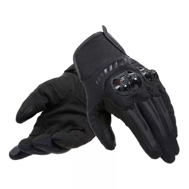 Dainese Mig 3 Air Tex Summer Black Motorcycle Motorbike Short Sports Gloves