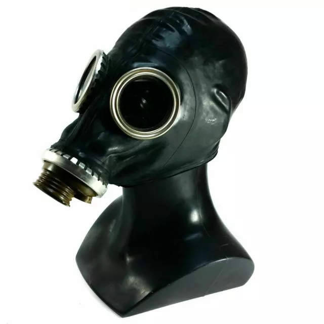 Genuine Cold war era Soviet ussr military gas mask GP-5 black respiratory NEW