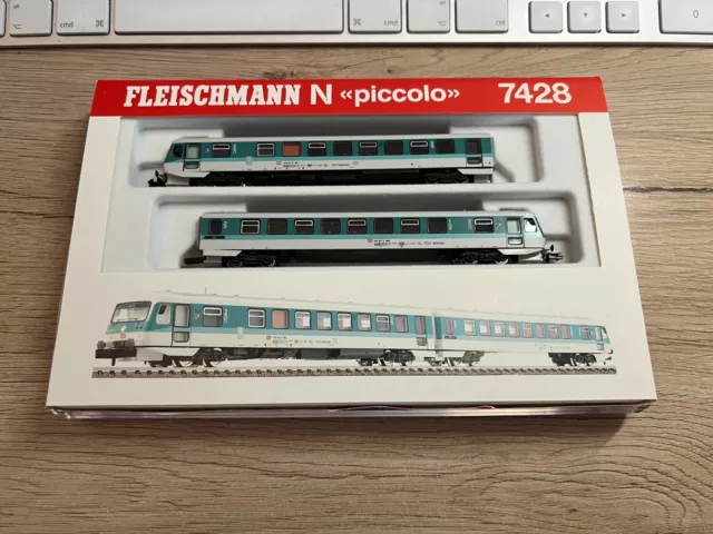 Fleischmann N 7428 Diesel Ferroviaire BR628 Dans Emballage D'Origine
