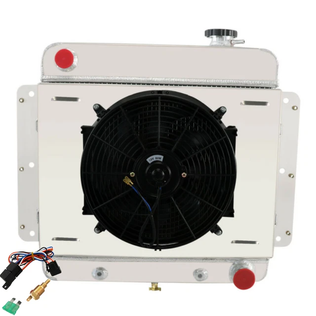 3-Row Radiator Shroud Fan Relay For 1962-1967 Chevy Nova II Inline 6 Cylinder V8