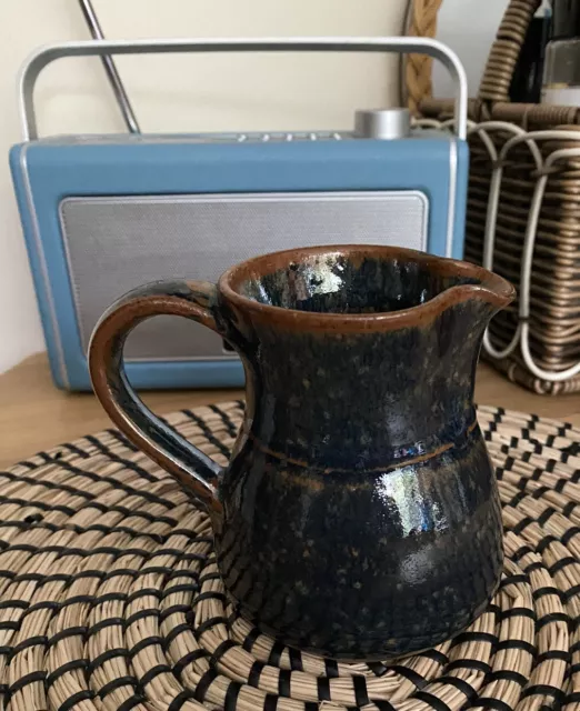 Hand Made Studio Pottery Jug - Rustic Or Boho Style Unique Jug