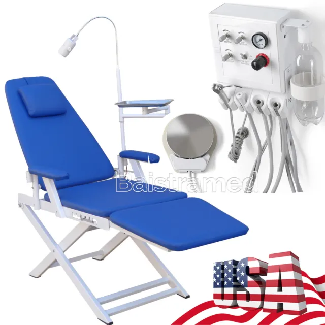 Portable Dental Turbine Unit with Weak Suction Work Air Compressor/Dental Chair