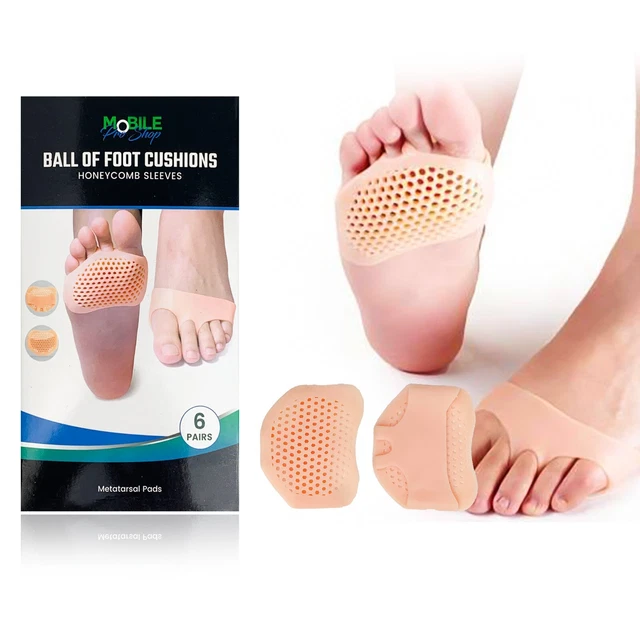 6 Pairs of Metatarsal Pads for Women and Men Ball of Foot Cushion -Pain Relief