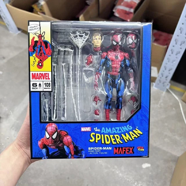 ENSEMBLE DE FIGURINES articulées Spider-Man MEDICOM MAFEX NO.004 THE