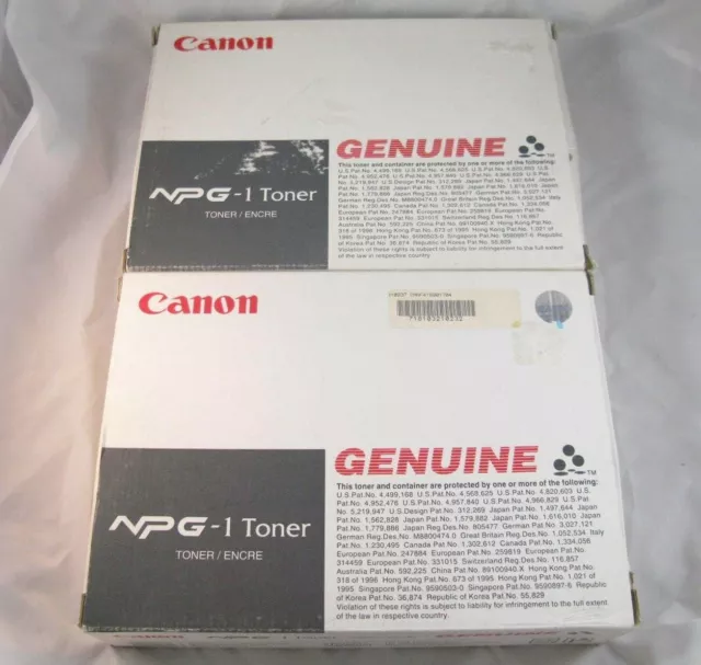 Canon NPG-1 Black Toner 2 Boxes of 4 Cartridges (8 total)  NP1200 NP1520 NP2020