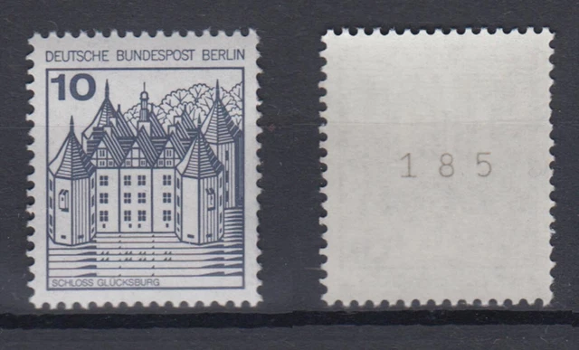 Berlin 532 II Letterset RM mit ungerader Nr. Burgen + Schlösser 10 Pf postfrisch