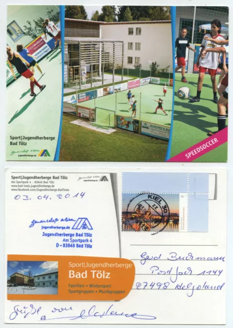 61364 - Bad Tölz - sports/youth hostel - postcard, run