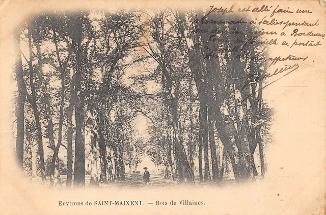 Cpa 79 Surroundings De Saint Maixent Wood De Villains
