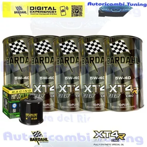 Kit De Mantenimiento Aceite Bardahl XT4R 5W40 Para Suzuki GSX-R1300 RZ Hayabusa