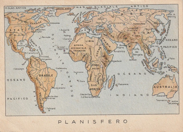 franchigia II guerra planisferio
