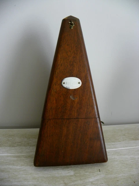 Métronome ancien  MAELZEL PAQUET  1815 1846 état fonctionnement bois foncé