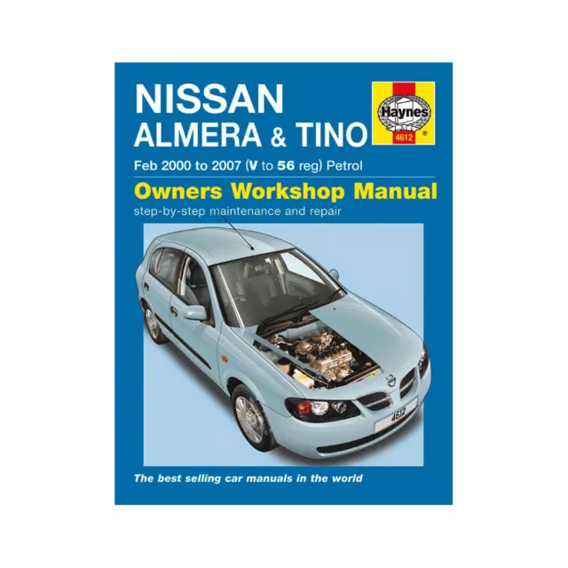 Nissan Almera Tino Haynes Manual 2000-07 1.5 1.8 Petrol Workshop Manual