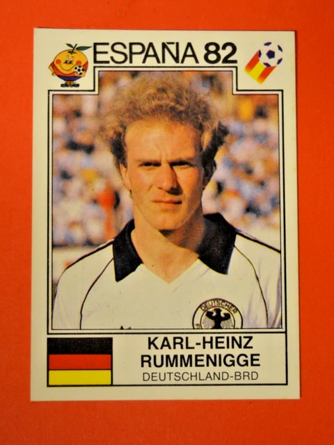 Autocollant Panini Bundesliga 1981 - Karl-Heinz Rummenigge - Pailleté - Non Collé - Occasion