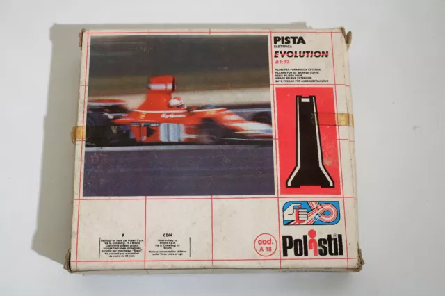 Polistil Policar Piloni Parabolica Esterna A 18 Pista Elettrica Slot Car 1:32