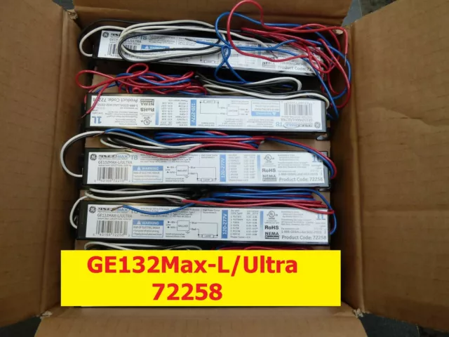 GE GE132Max-L/Ultra 1-Lamp T8 72258 Electronic Ballast 120-277V (BRAND NEW)