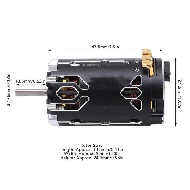 Motore Brushless Con Sensore Furitek Hellfire 1410 4500Kv - Nero, Per Auto E Truck RC - Foto 5