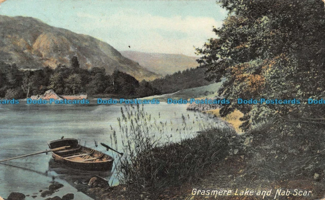R125841 Grasmere Lake and Nab Scar. B. B. London. 1907