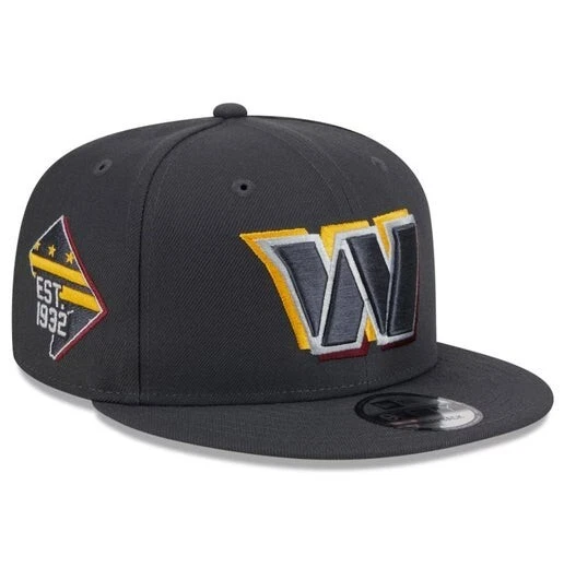 WASHINGTON COMMANDERS 2024 NFL Draft New Era 9FIFTY Snapback Hat Grey
