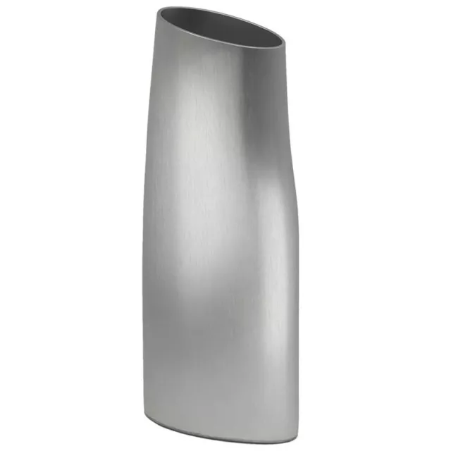 FINK Vase. Satin Silver Large. Brand New In Box