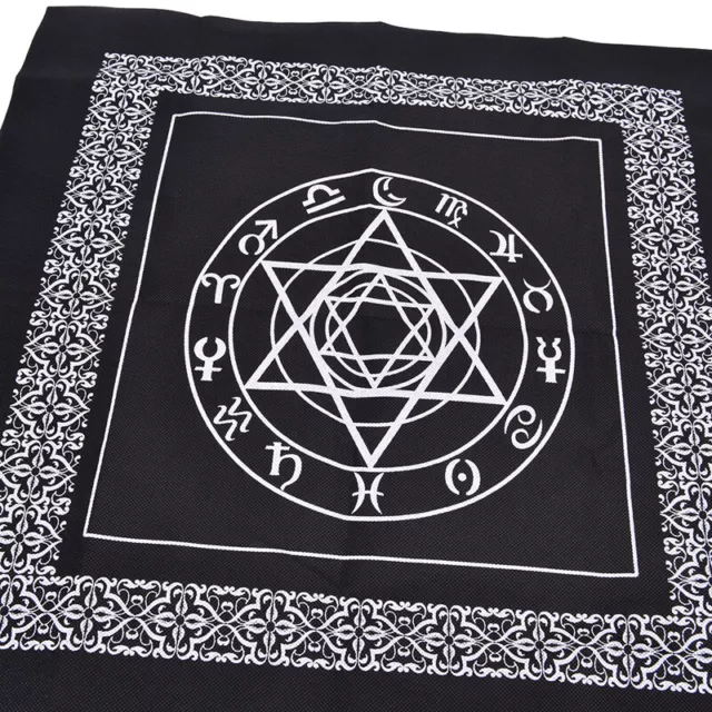 Tarot Tablecloth Divination Tarot Card Pad Pendulum Magic Pentacle Runes Cloth