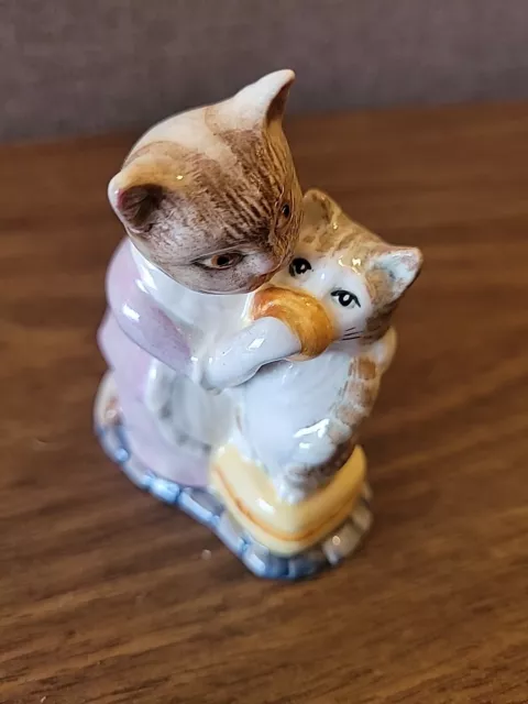 Beswick Beatrix Potter Tabitha Twitchit and Miss Moppet 1976, Cat Figurine Engl