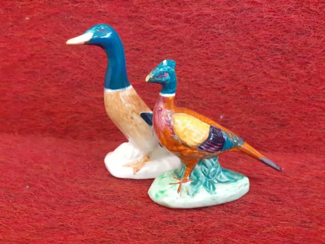 Vintage Beswick Mallard Duck & Pheasant Figurines 1930s - 1970s Standing Birds